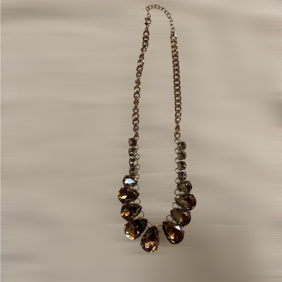 Jewelry Bundle Statement Faux Red Amber Color Stone Silver Necklaces Set of 3 - Picture 8 of 12